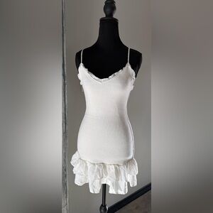 Cotton Candy White Mini Dress